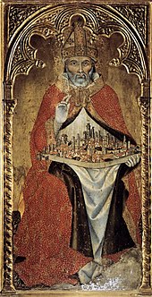 Taddeo di Bartolo, San Gimignano da Modena che tiene la città di San Gimignano, Museo civico (San Gimignano)